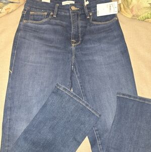 Good American Indigo Boot Cut Jeans NWT